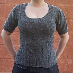 Dark Gray Sweater Top